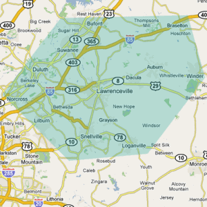 Gwinnett County service areas